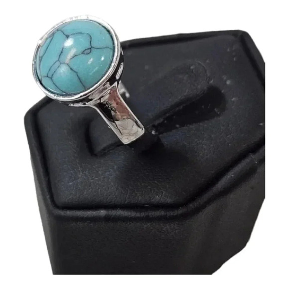 Ocean Globe Adjustable Fashion Ring A48 - Picture 4 of 9